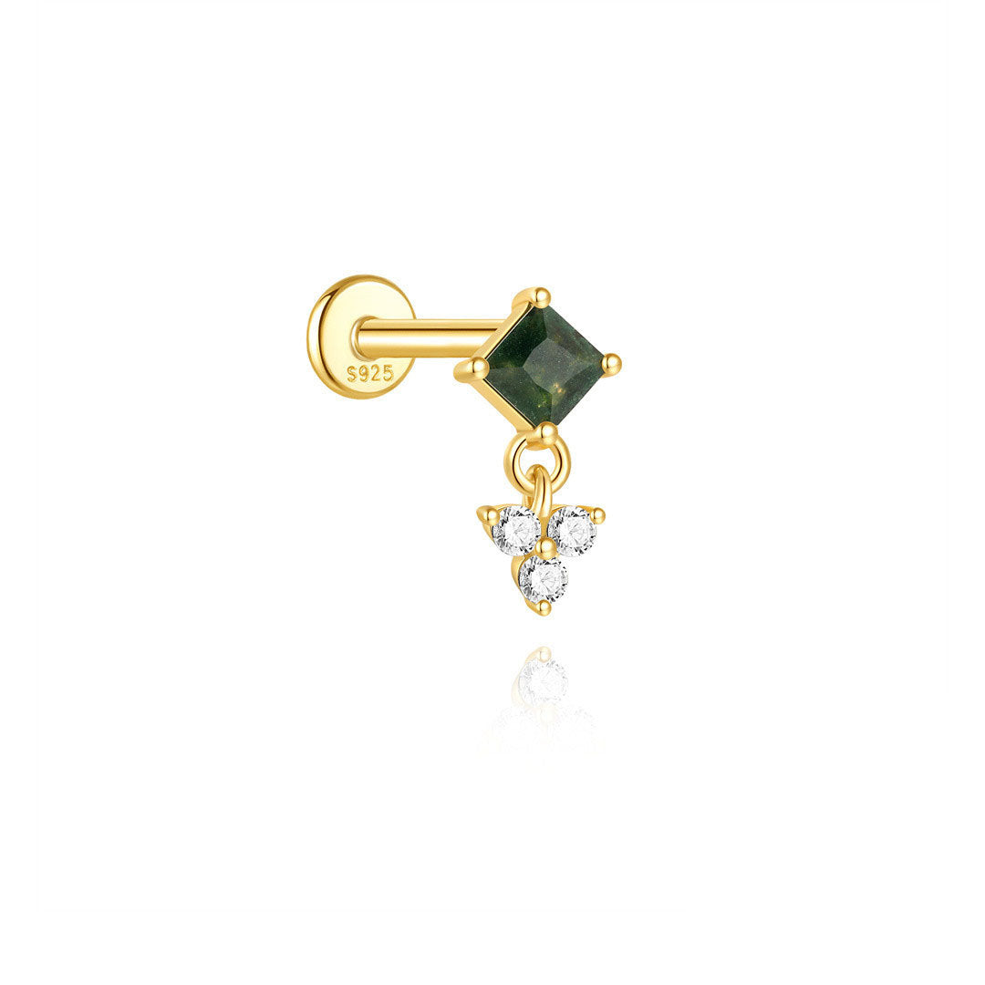 Annika – Orecchini in oro dalla forma pulita e moderna.