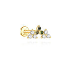 Annika – Orecchini in oro dalla forma pulita e moderna.