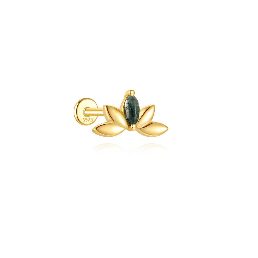 Annika – Orecchini in oro dalla forma pulita e moderna.