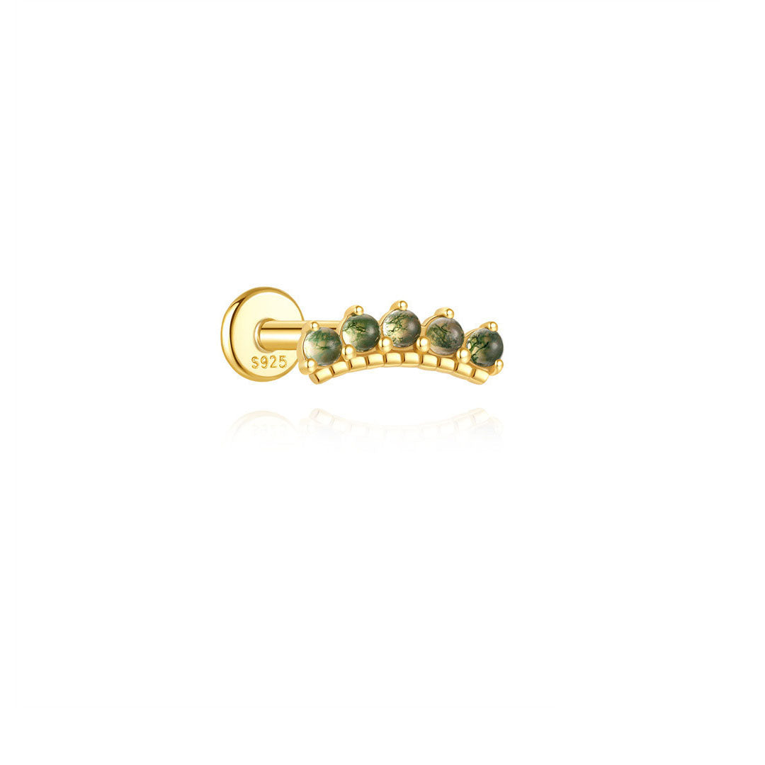Annika – Orecchini in oro dalla forma pulita e moderna.