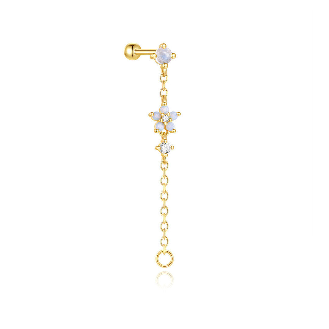 Johana – Orecchini in oro dalla silhouette delicata.