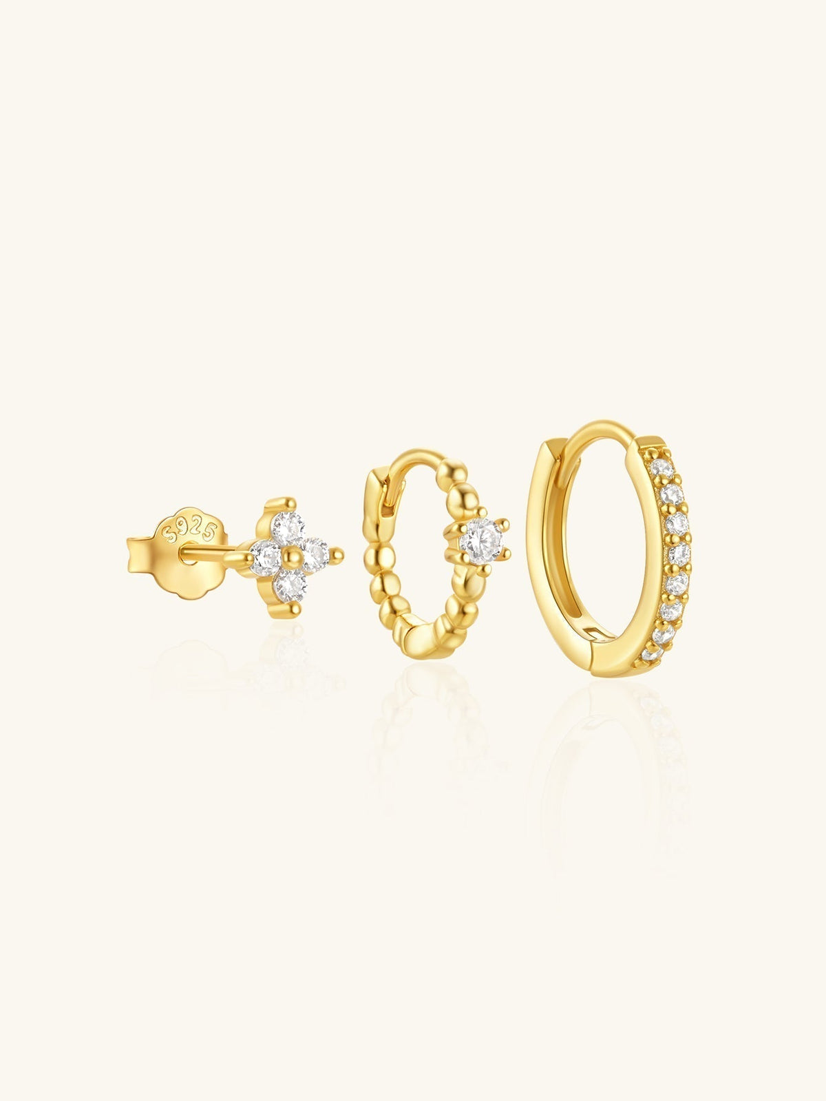 Luisa – Orecchini in oro dalla struttura femminile.