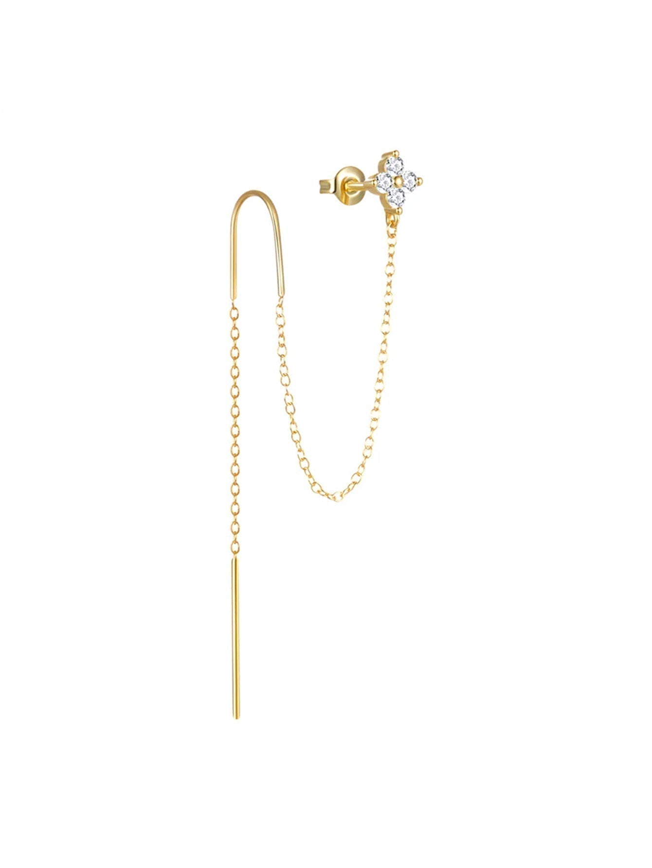 Magdaléna – Orecchini in oro dal design minimalista.