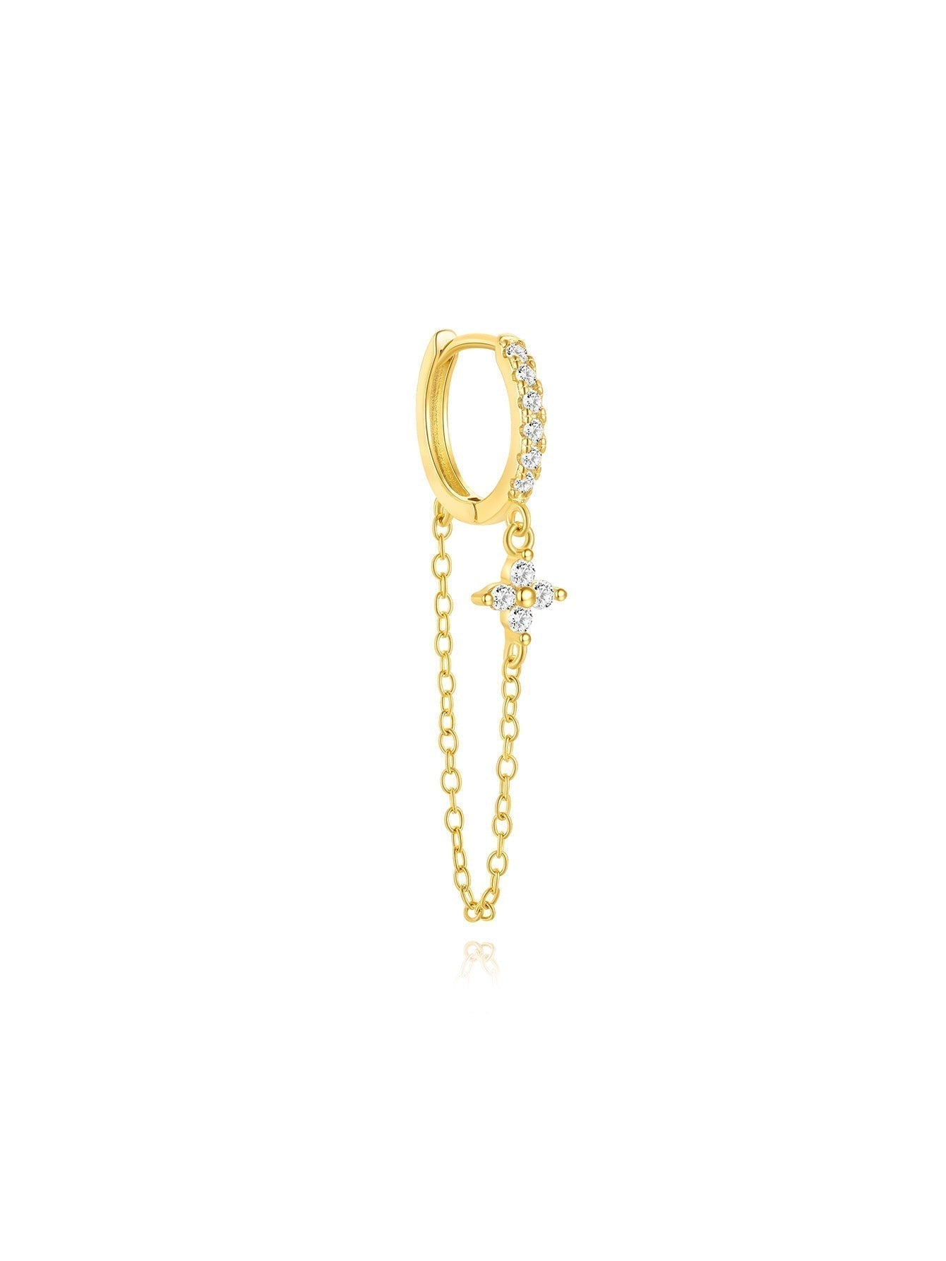 Magdaléna – Orecchini in oro dal design minimalista.