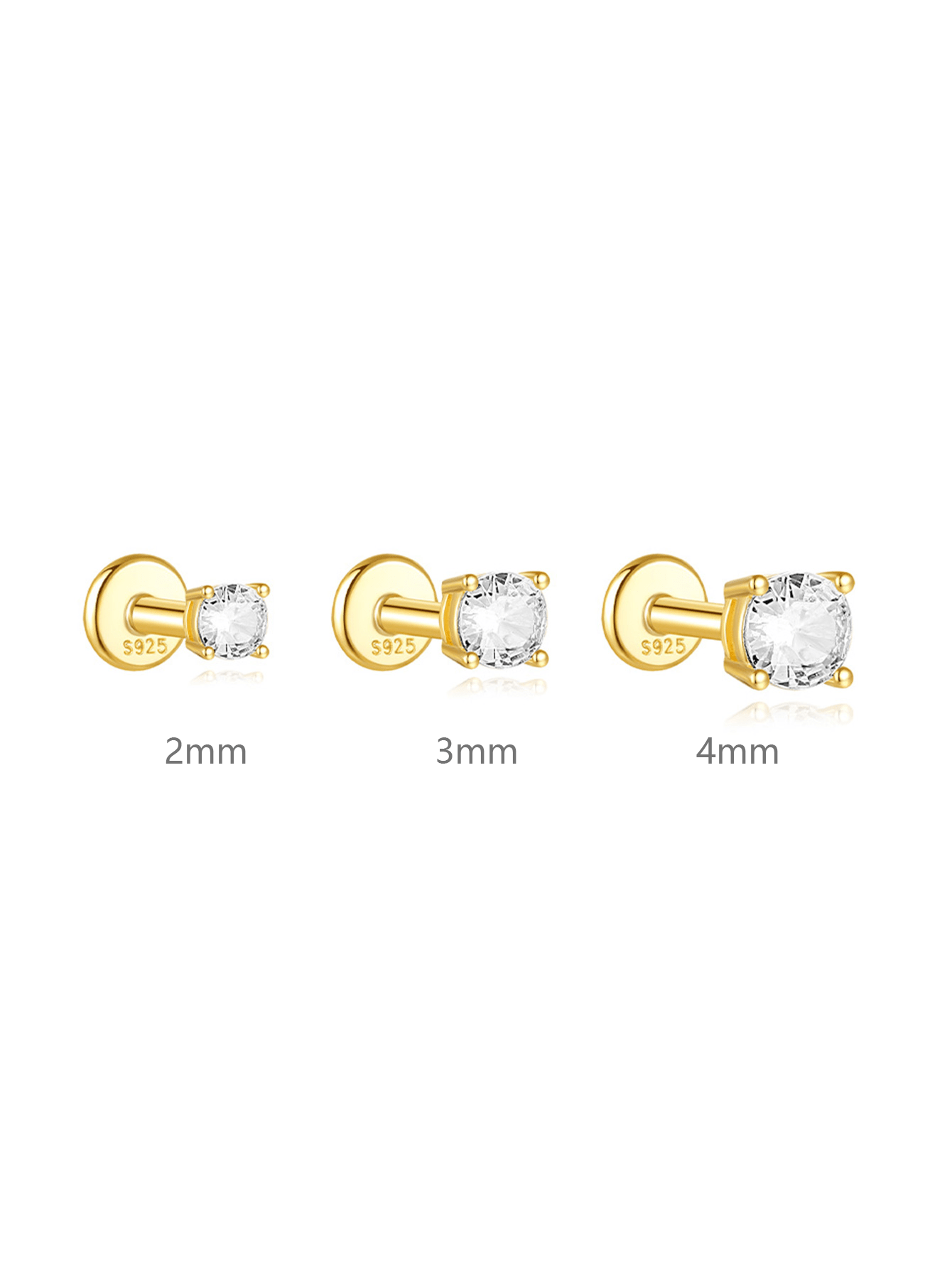 Evelína – Delicati orecchini in oro con curve eleganti.