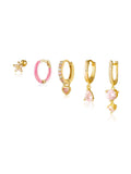 Antonie – Orecchini in oro con superficie lucida.