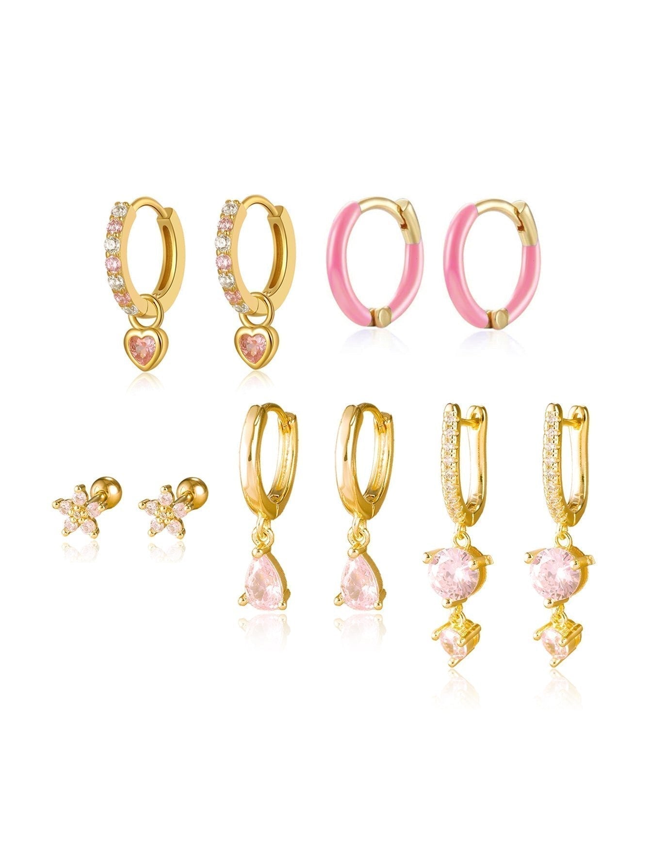 Antonie – Orecchini in oro con superficie lucida.