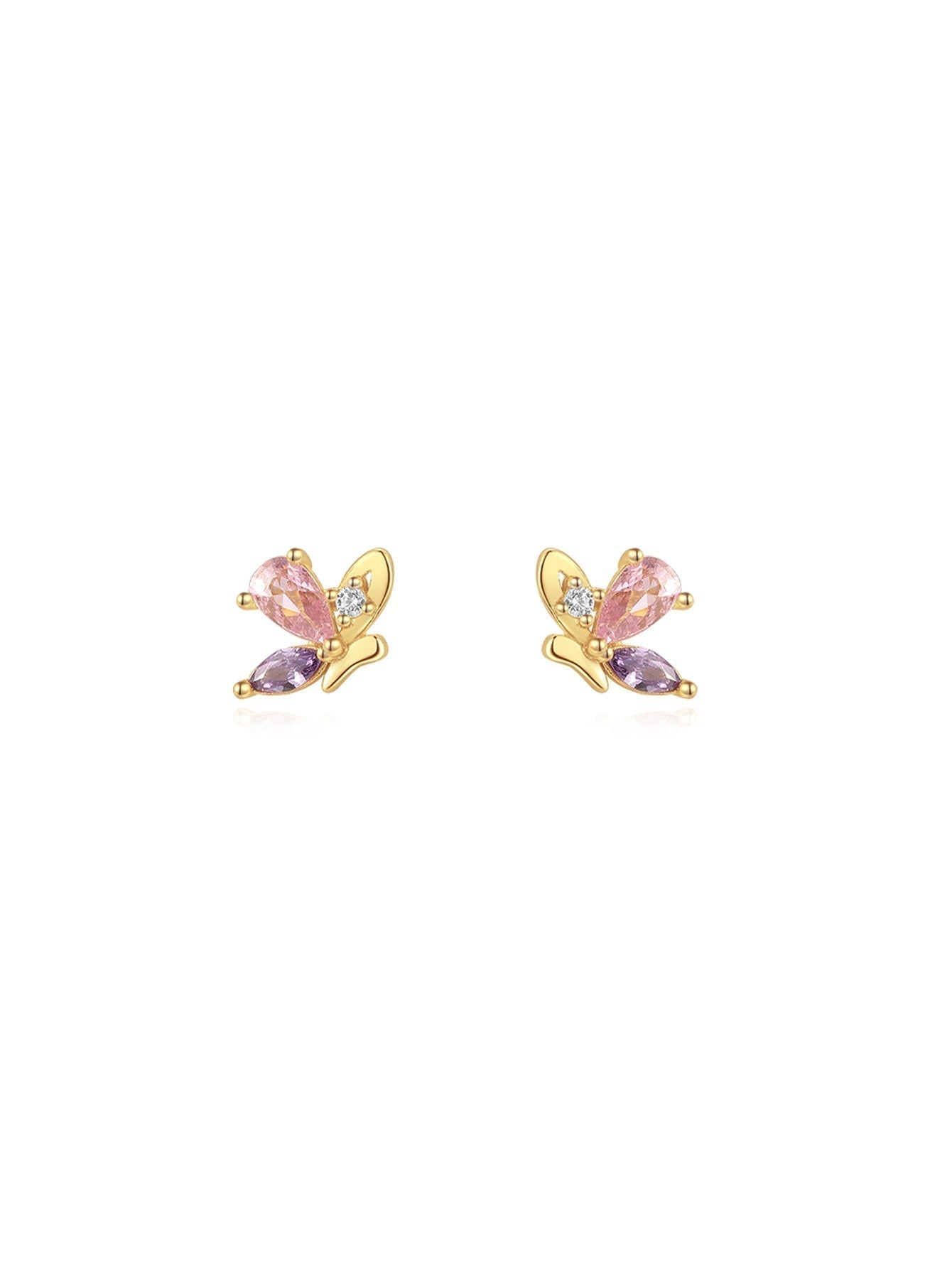 Greta – Delicati orecchini in oro con movimento discreto.