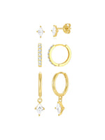 Veronika – Delicati orecchini in oro con glitter.