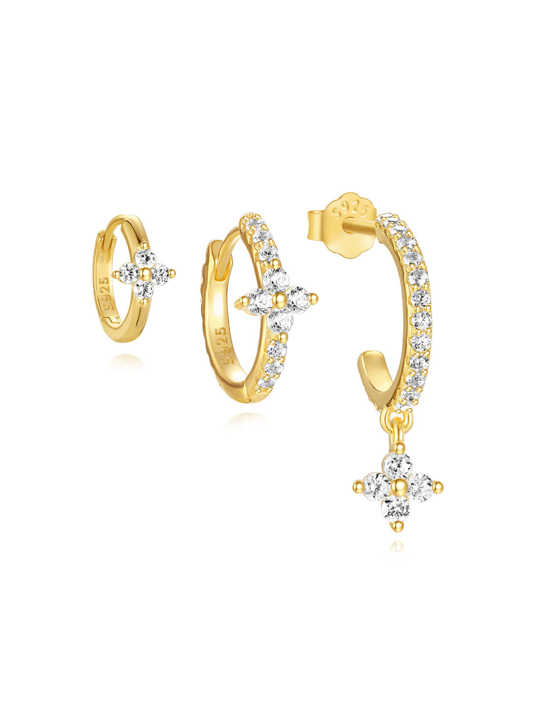 Alena – Delicati orecchini in oro dalla delicata eleganza.