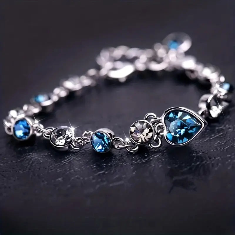 Kateřina – Bracciale in zaffiro dal design delicato.