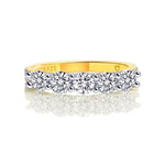 Amélie – Delicato anello di diamanti con decorazione a corona.
