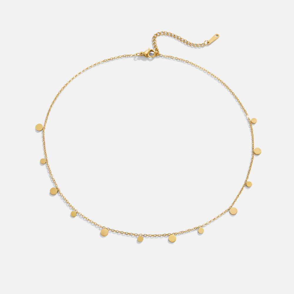 Petra – Collana dorata con mini cristalli