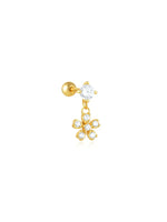 Eva-Marie – Delicati orecchini in oro dalla forma fluida.