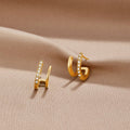 Sabina – Cerchi dorati con twist geometrico