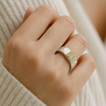 Emilie - Anello vintage in oro e argento