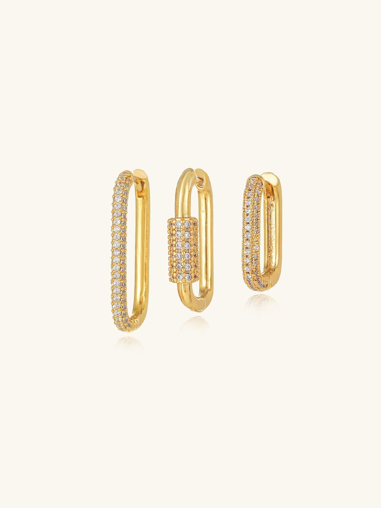 Lara - Orecchini in oro con una delicata curva