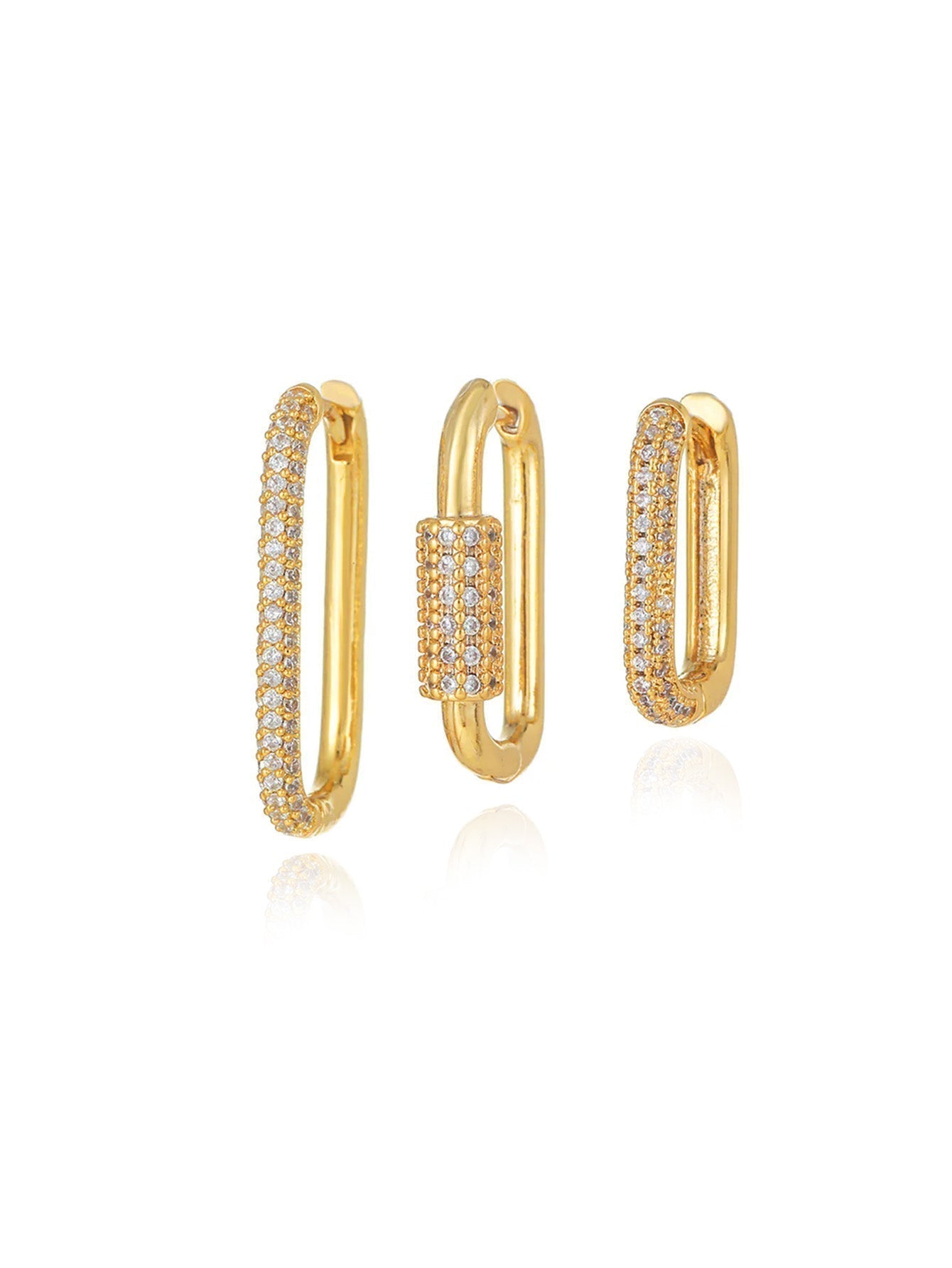Lara - Orecchini in oro con una delicata curva