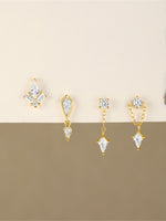 Jana – Orecchini in oro con un design dalle linee delicate