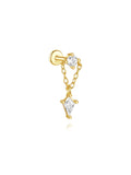 Jana – Orecchini in oro con un design dalle linee delicate