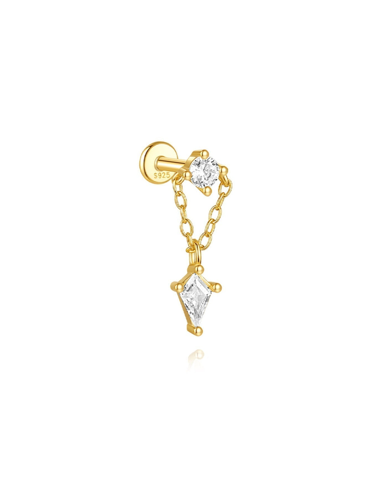Jana – Orecchini in oro con un design dalle linee delicate