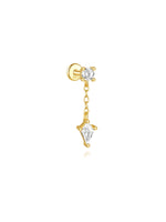 Jana – Orecchini in oro con un design dalle linee delicate