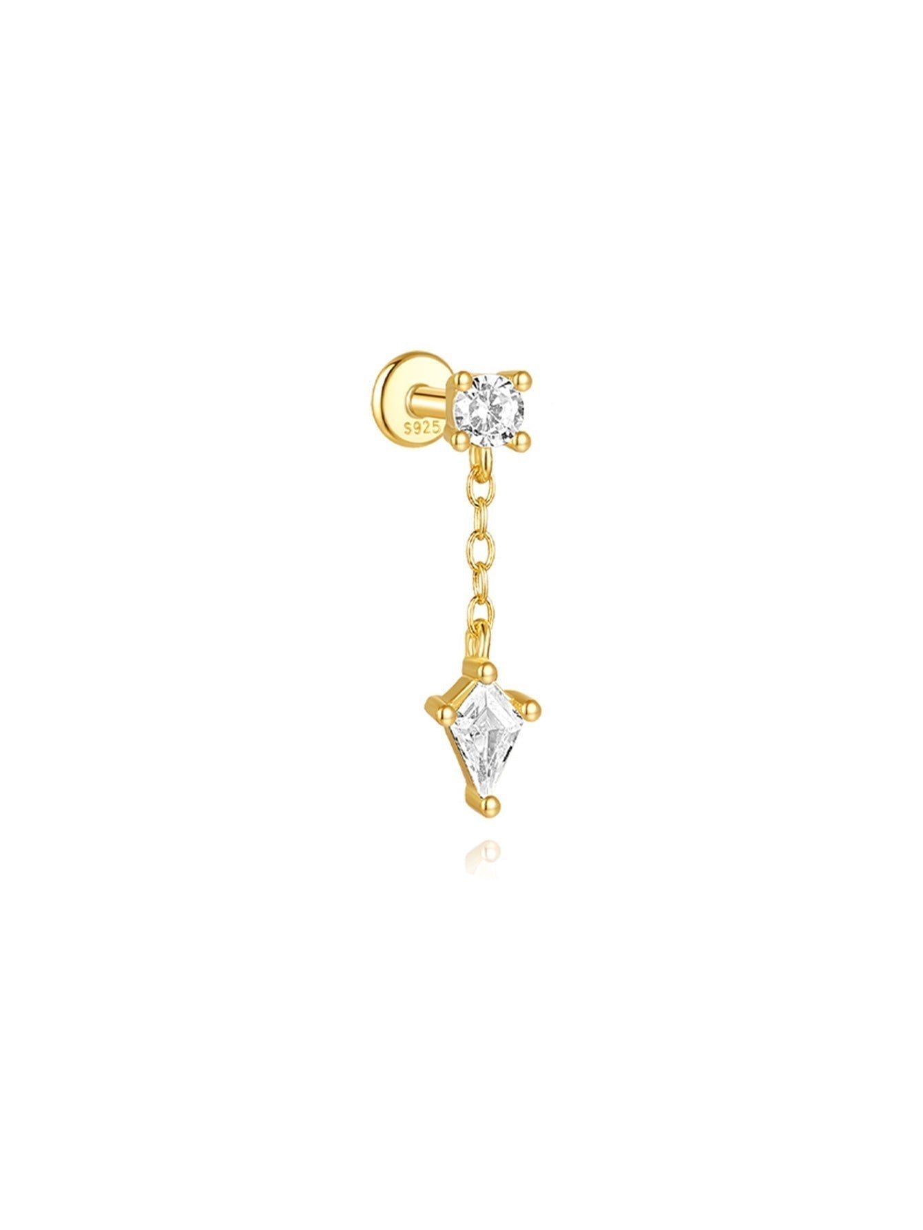 Jana – Orecchini in oro con un design dalle linee delicate