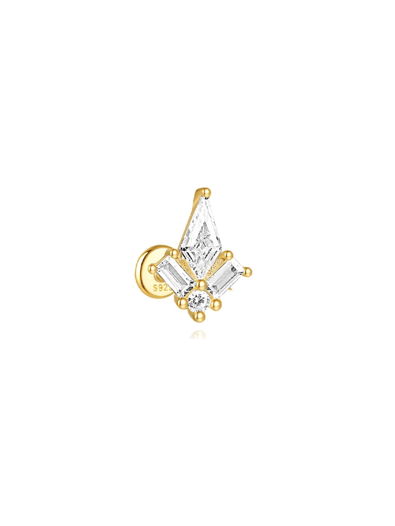 Jana – Orecchini in oro con un design dalle linee delicate