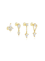 Jana – Orecchini in oro con un design dalle linee delicate
