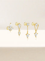 Jana – Orecchini in oro con un design dalle linee delicate