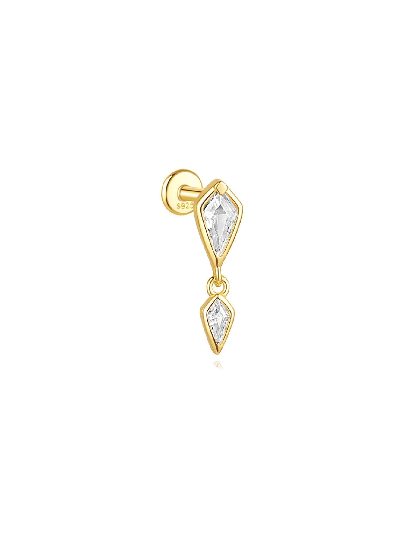 Jana – Orecchini in oro con un design dalle linee delicate