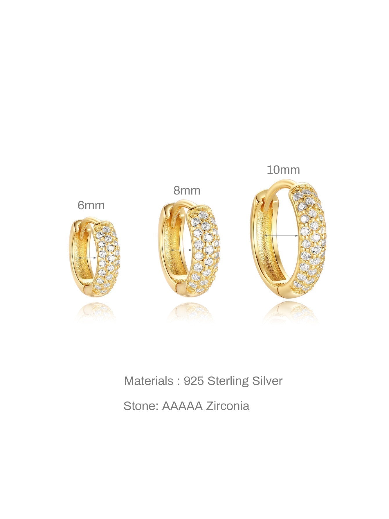 Sina – Orecchini in oro dall’eleganza minimalista.
