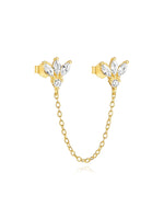 Leonie-Klara – Delicati orecchini in oro con lucentezza.