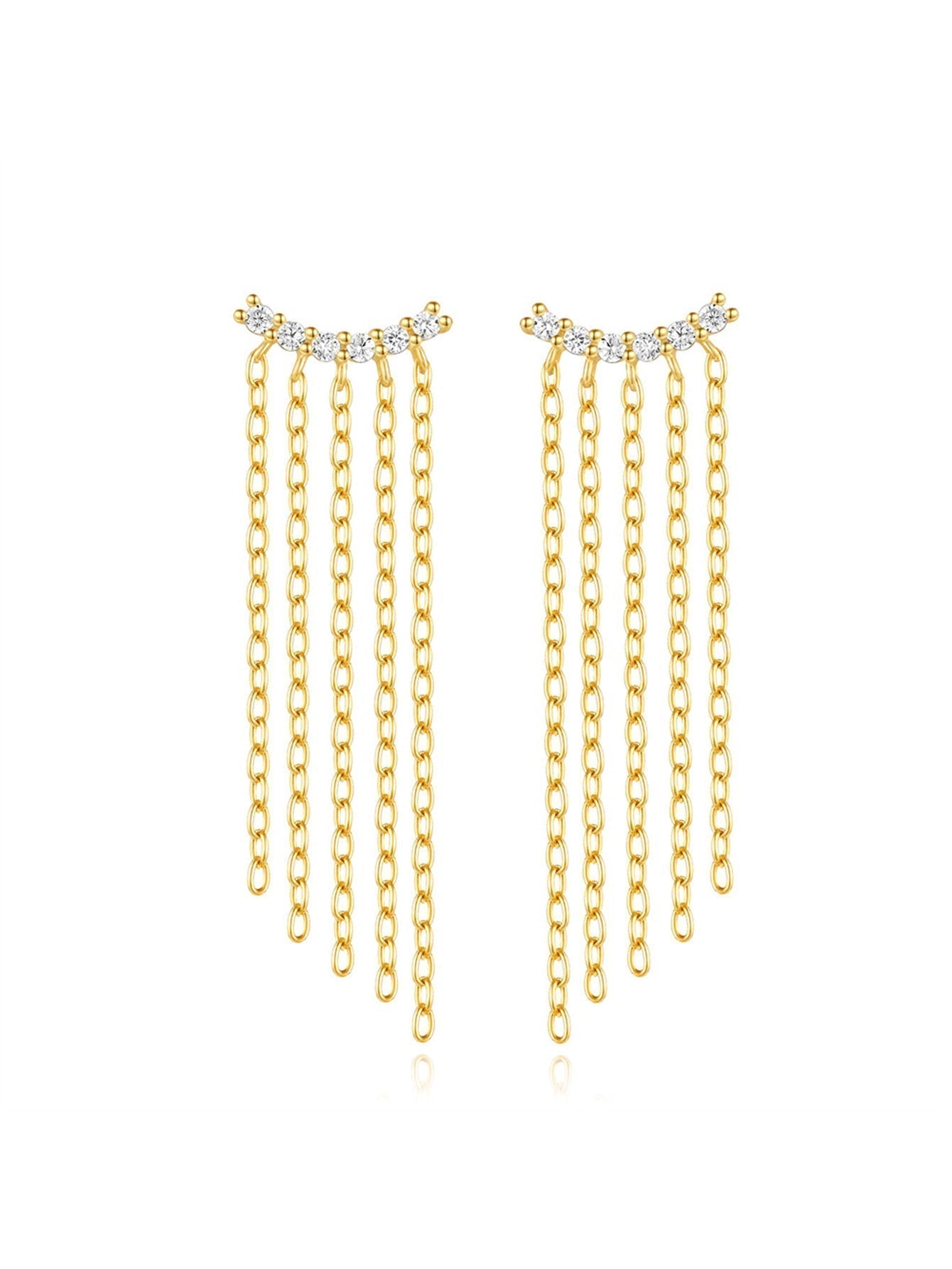 Tanja – Orecchini in oro con semplice lucentezza