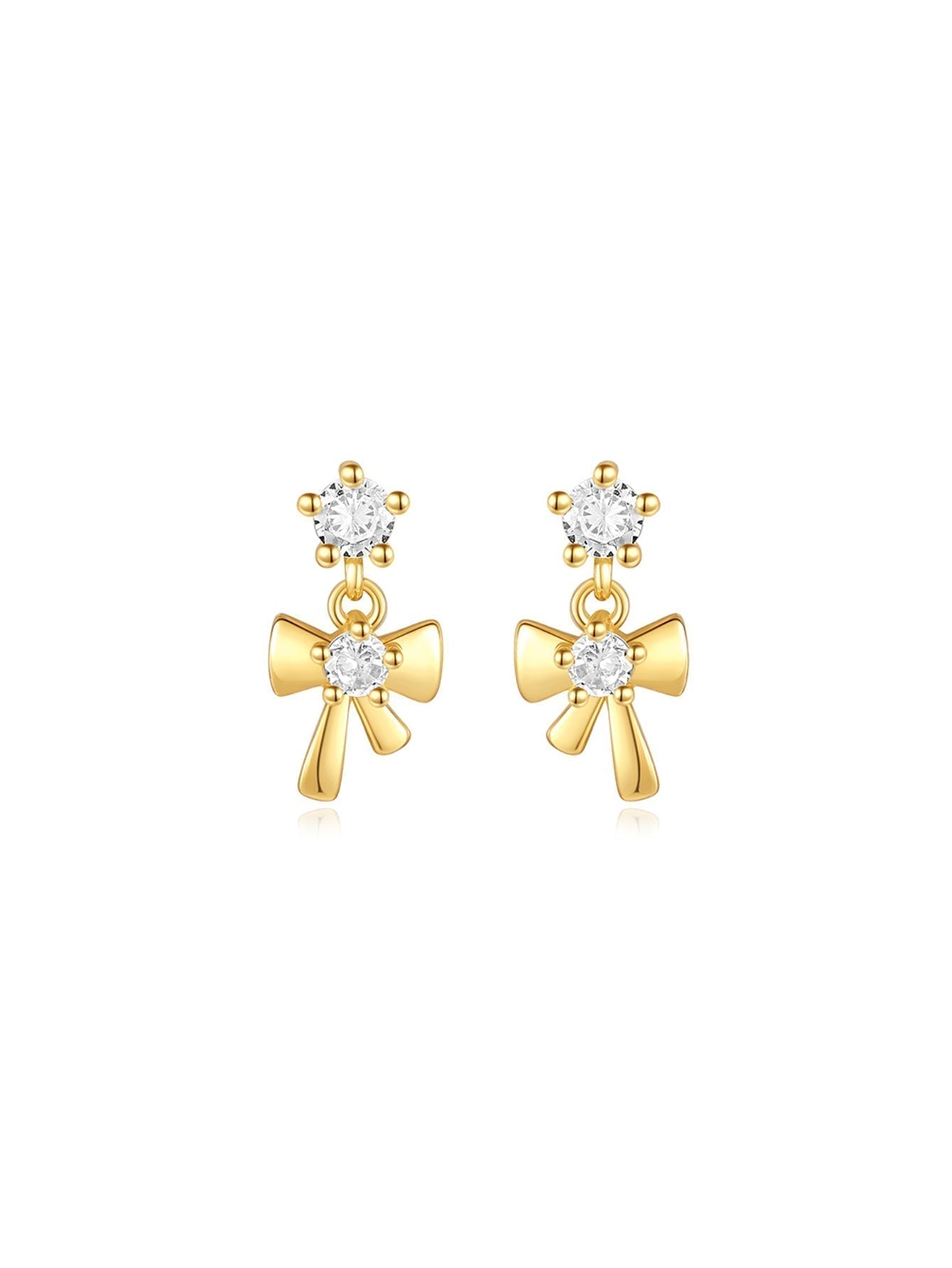 Tanja – Orecchini in oro con semplice lucentezza