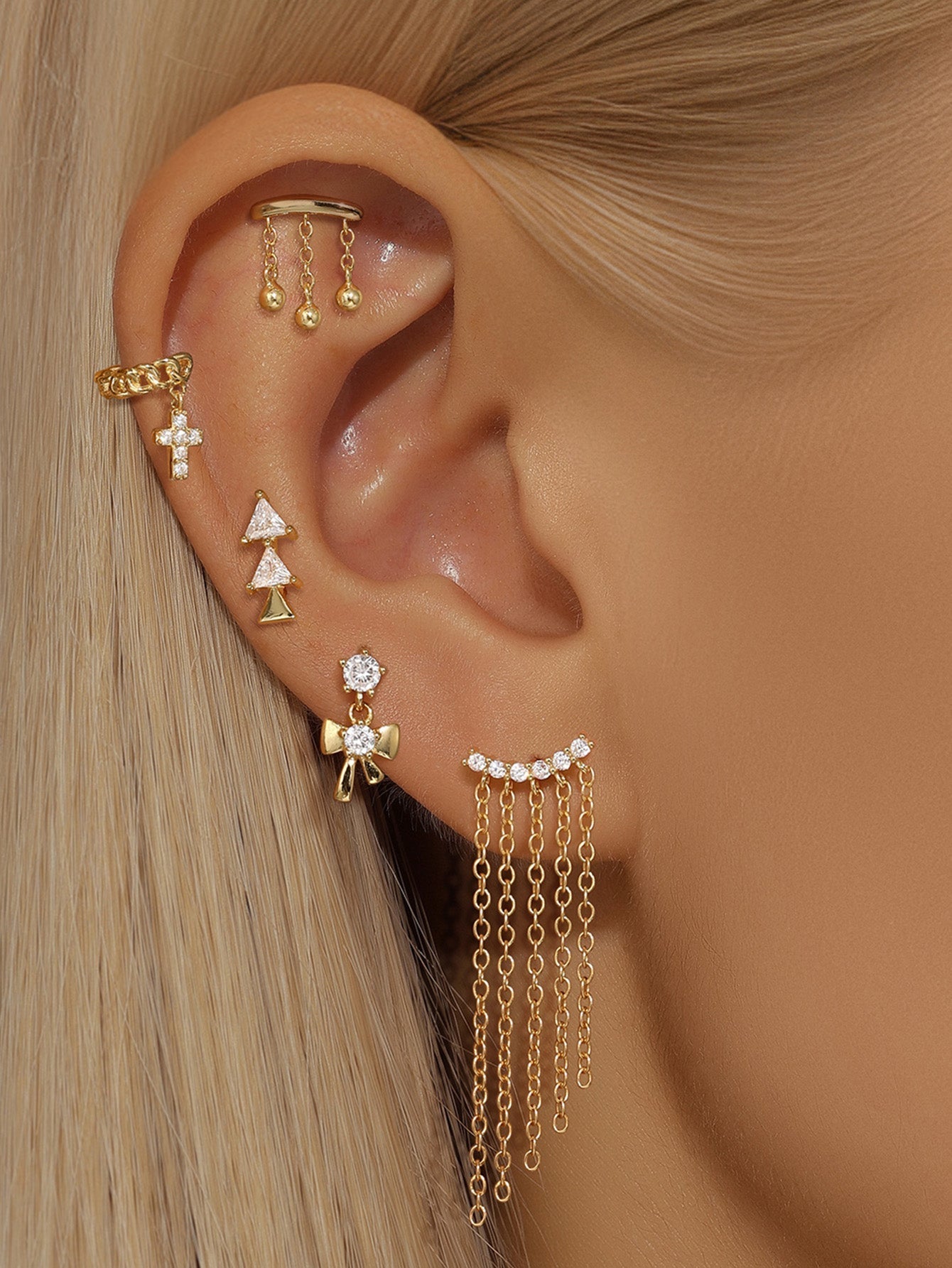 Tanja – Orecchini in oro con semplice lucentezza