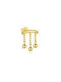 Tanja – Orecchini in oro con semplice lucentezza