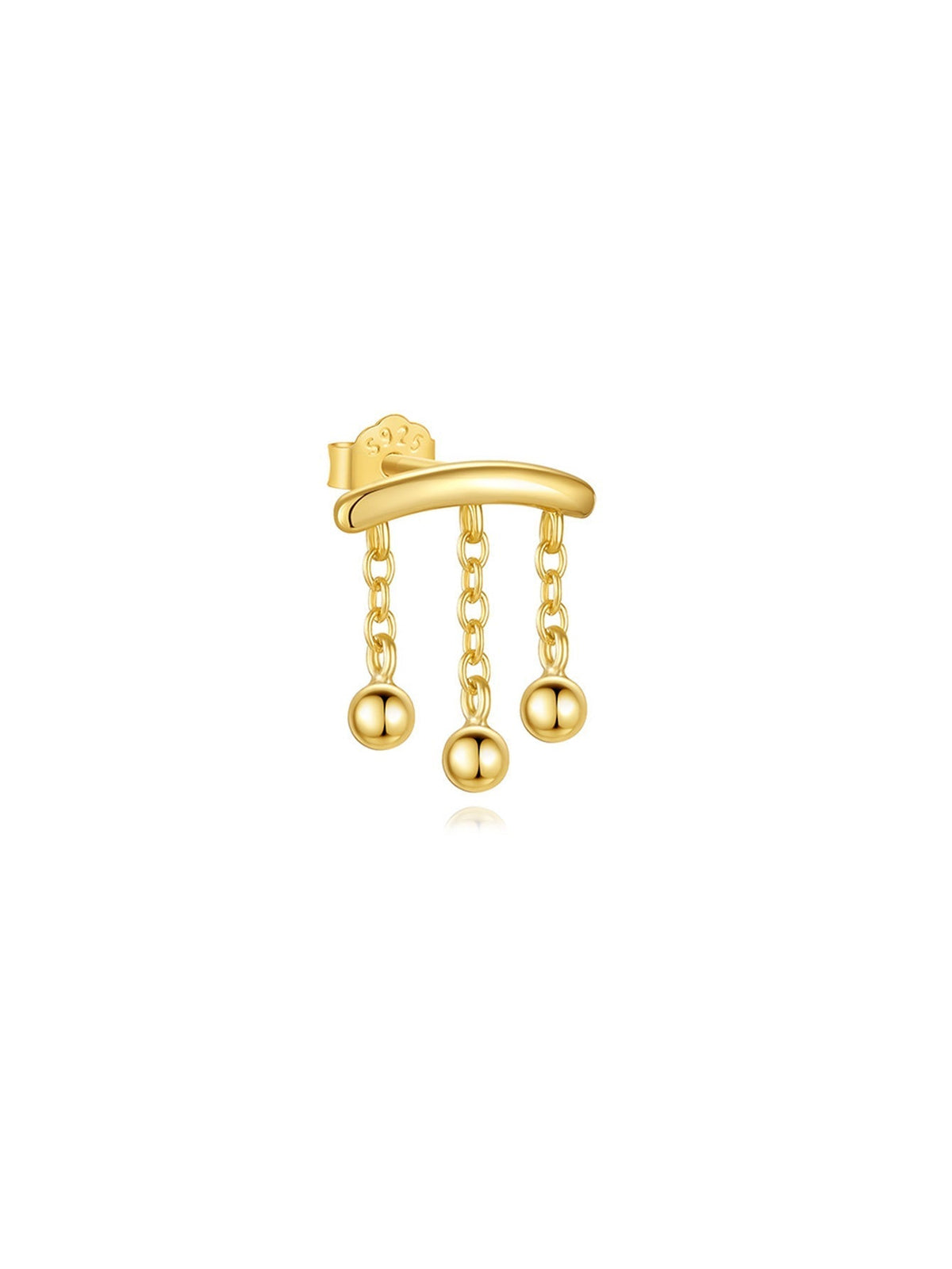 Tanja – Orecchini in oro con semplice lucentezza