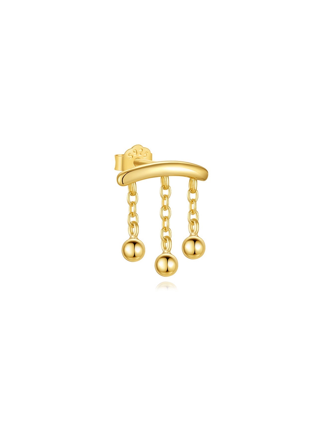 Tanja – Orecchini in oro con semplice lucentezza