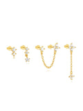 Mira – Delicati orecchini in oro con superficie liscia.