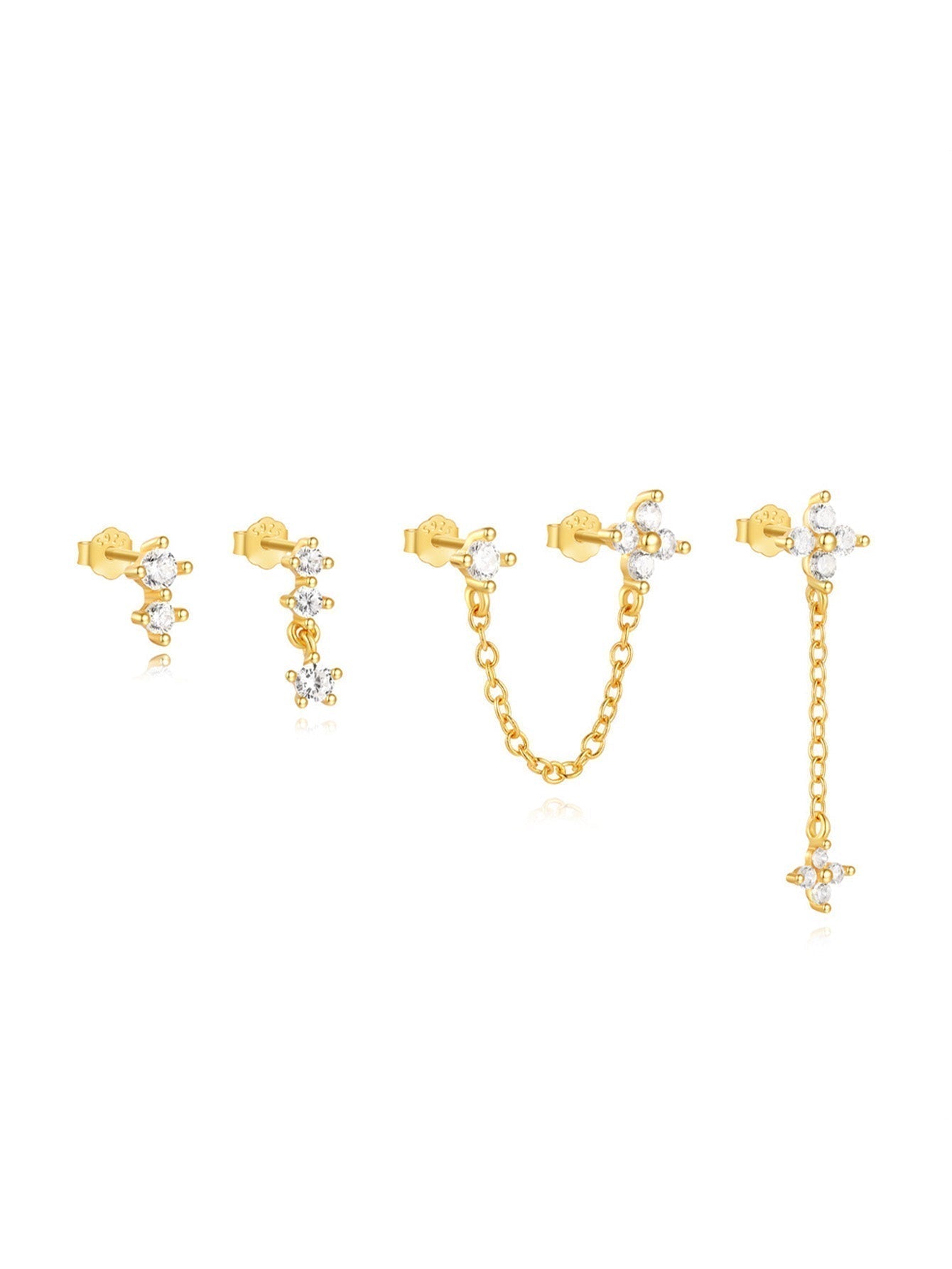 Mira – Delicati orecchini in oro con superficie liscia.