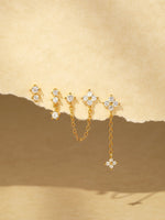 Mira – Delicati orecchini in oro con superficie liscia.