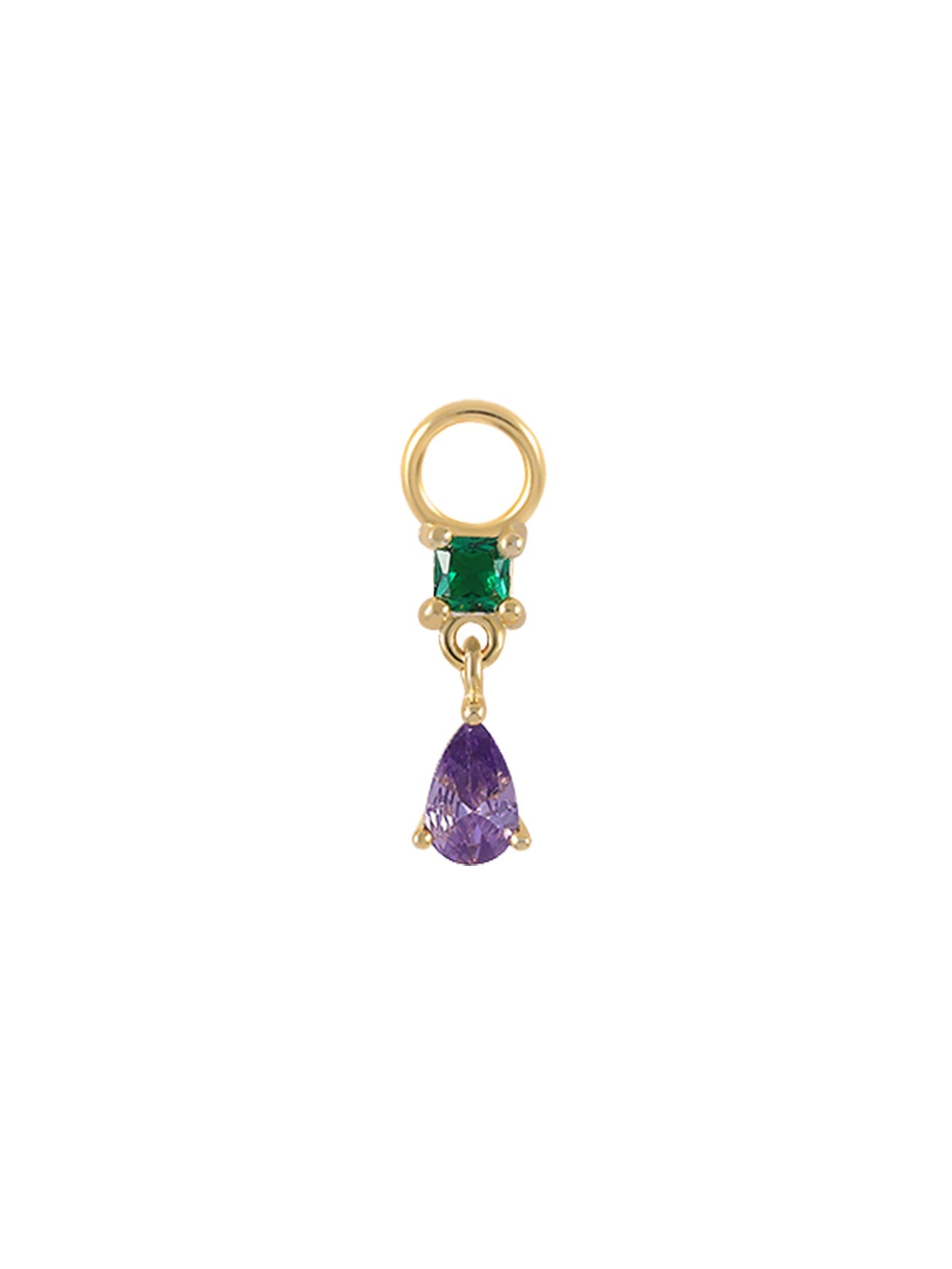 Isabela – Delicati orecchini in oro dalla forma geometrica.