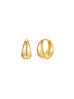 Rosalie – Delicati orecchini in oro dalla struttura curva.