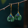 Frieda – Orecchini in argento con cristallo rotondo