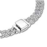 Bracciale cubano con moissanite