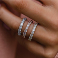 Eliska – Anello di diamanti con doppia fascia.