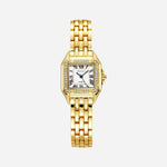 Leonie – Orologio in oro con cassa quadrata.