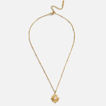 Annika – Delicata catena in oro con pendente quadrato.