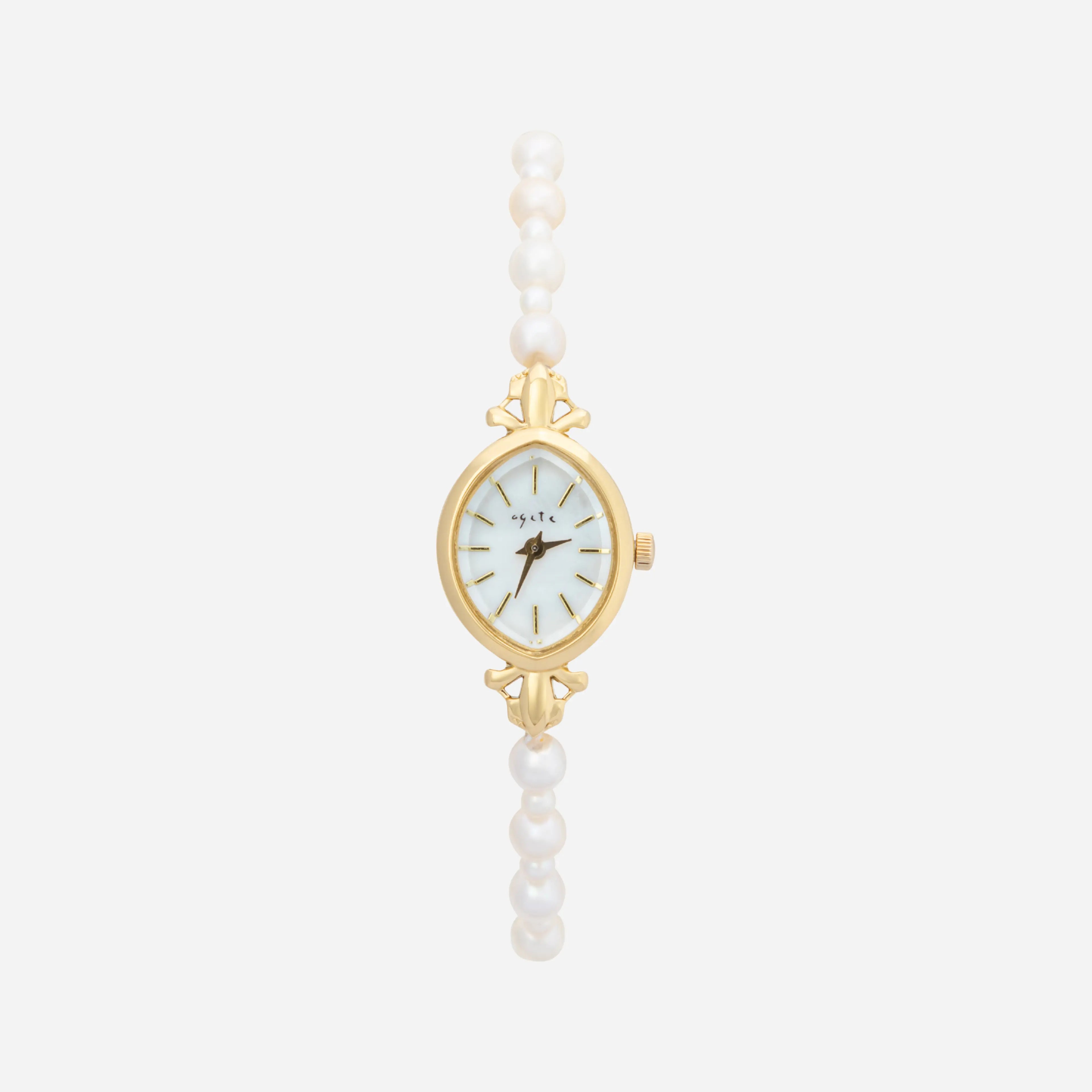 Aurelie – Orologio da donna in oro con quadrante a goccia.